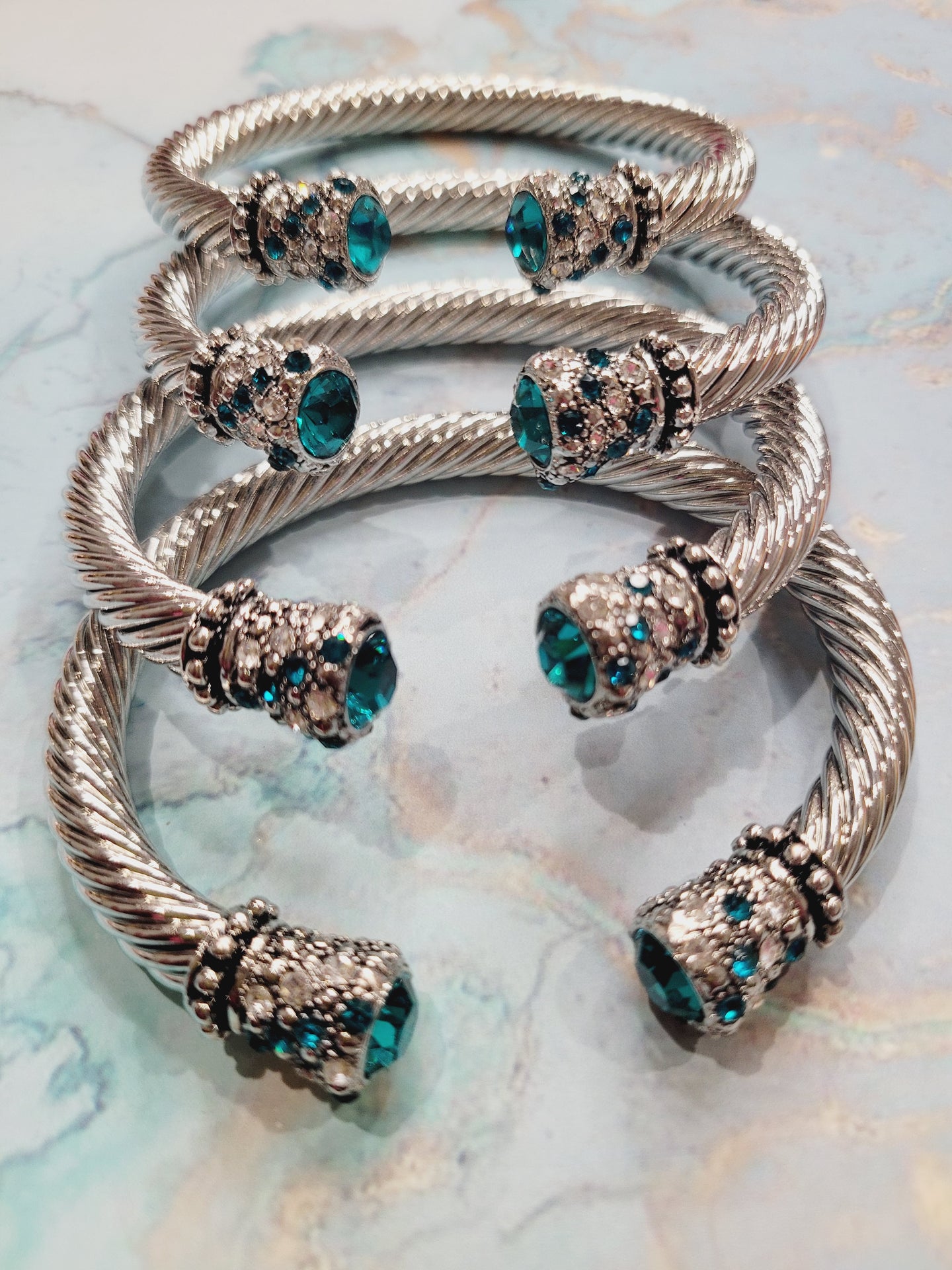 TEAL BANGLES